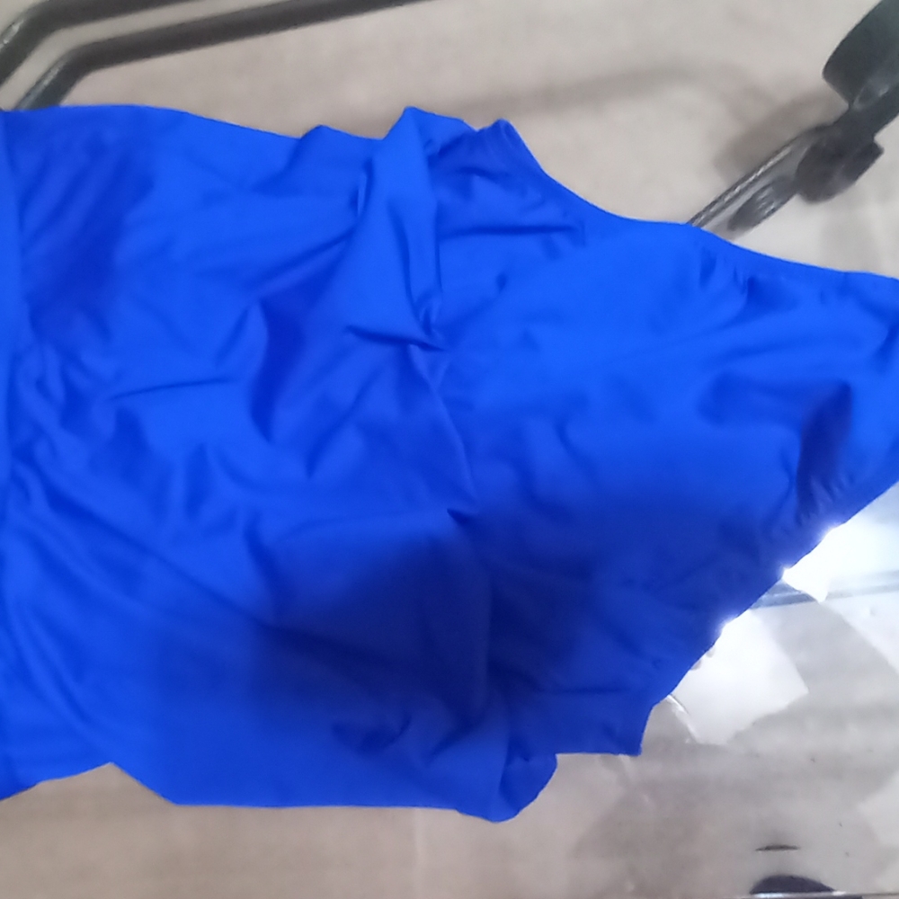 STRAPLESS BLUE SWIMSUIT - Picture 2 of 4